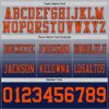 Custom Gray Orange-Navy Authentic Fade Fashion Football Jersey
