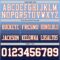 FadeFashion1473-2 Custom Light Blue White Navy-Orange Authentic Fade Fashion Football Jersey