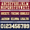 Custom Maroon White Navy-Gold Authentic Fade Fashion Football Jersey