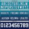 Custom Teal White-Navy Authentic Fade Fashion Football Jersey