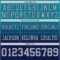 FadeFashion1480-2 Custom Teal Gray-Navy Authentic Fade Fashion Football Jersey