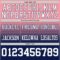 Custom Medium Pink White-Navy Authentic Fade Fashion Football Jersey