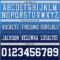 FadeFashion1483-2 Custom Powder Blue White-Navy Authentic Fade Fashion Football Jersey