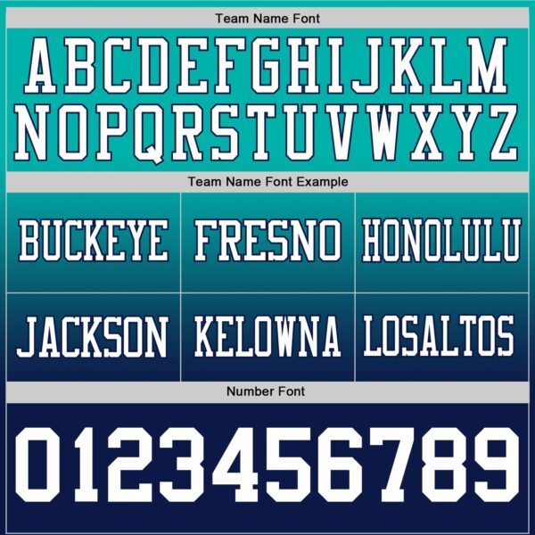 Custom Aqua White-Navy Authentic Fade Fashion Football Jersey