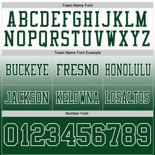Custom White Green Authentic Fade Fashion Football Jersey