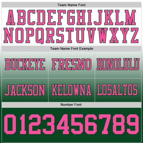 Custom White Pink-Green Authentic Fade Fashion Football Jersey