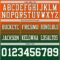 FadeFashion1490-2 Custom Orange White-Green Authentic Fade Fashion Football Jersey