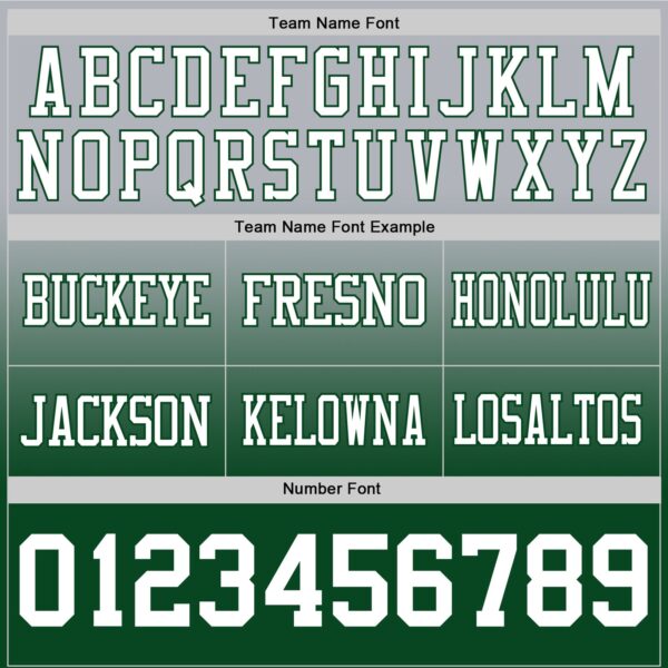 Custom Gray White-Green Authentic Fade Fashion Football Jersey