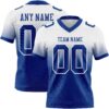 Custom White Royal Authentic Fade Fashion Football Jersey