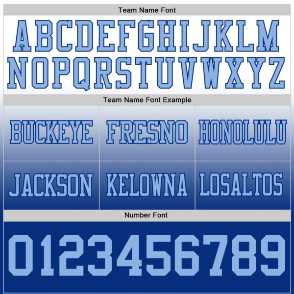 Custom White Light Blue-Royal Authentic Fade Fashion Football Jersey