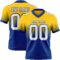 FadeFashion1507 Custom Yellow White-Royal Authentic Fade Fashion Football Jersey