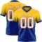 FadeFashion1509 Custom Yellow White Royal-Orange Authentic Fade Fashion Football Jersey