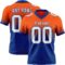 FadeFashion1510 Custom Orange White-Royal Authentic Fade Fashion Football Jersey