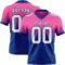 FadeFashion1511 Custom Pink White-Royal Authentic Fade Fashion Football Jersey