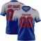 FadeFashion1514 Custom Gray Red-Royal Authentic Fade Fashion Football Jersey