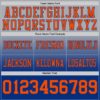 Custom Gray Orange-Royal Authentic Fade Fashion Football Jersey