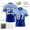 FadeFashion1516-1 Custom Light Blue White-Royal Authentic Fade Fashion Football Jersey