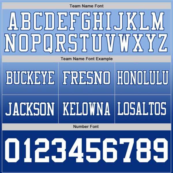 Custom Light Blue White-Royal Authentic Fade Fashion Football Jersey