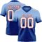 FadeFashion1519 Custom Light Blue White Royal-Red Authentic Fade Fashion Football Jersey