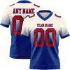 Custom Cream Red-Royal Authentic Fade Fashion Football Jersey
