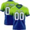 FadeFashion1522 Custom Neon Green White-Royal Authentic Fade Fashion Football Jersey