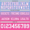Custom Light Blue White-Pink Authentic Fade Fashion Football Jersey