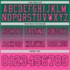 Custom Kelly Green Pink-Black Authentic Fade Fashion Football Jersey