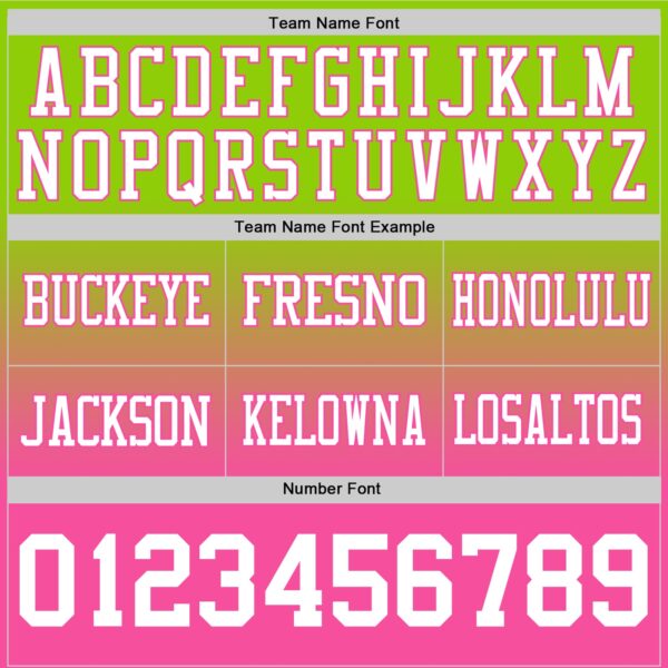 Custom Neon Green White-Pink Authentic Fade Fashion Football Jersey