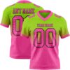 FadeFashion1532 Custom Neon Green Pink-Black Authentic Fade Fashion Football Jersey