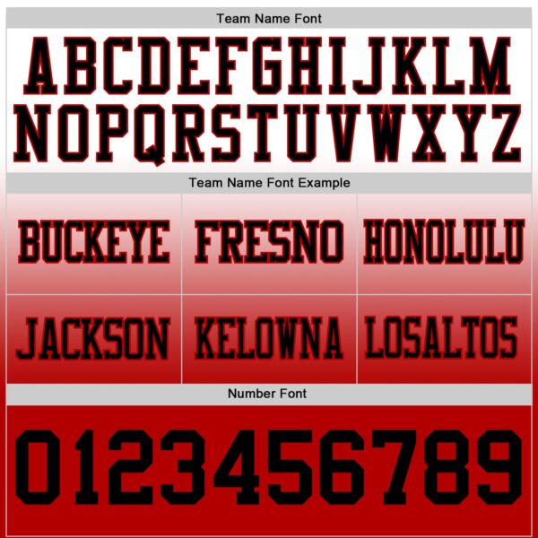 Custom White Black-Red Authentic Fade Fashion Football Jersey