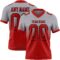 FadeFashion1556 Custom Gray Red-Black Authentic Fade Fashion Football Jersey