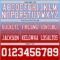 Custom Light Blue White-Red Authentic Fade Fashion Football Jersey