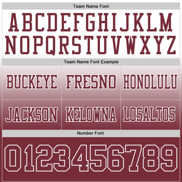 Custom White Burgundy Authentic Fade Fashion Football Jersey