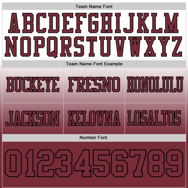 Custom White Burgundy-Black Authentic Fade Fashion Football Jersey