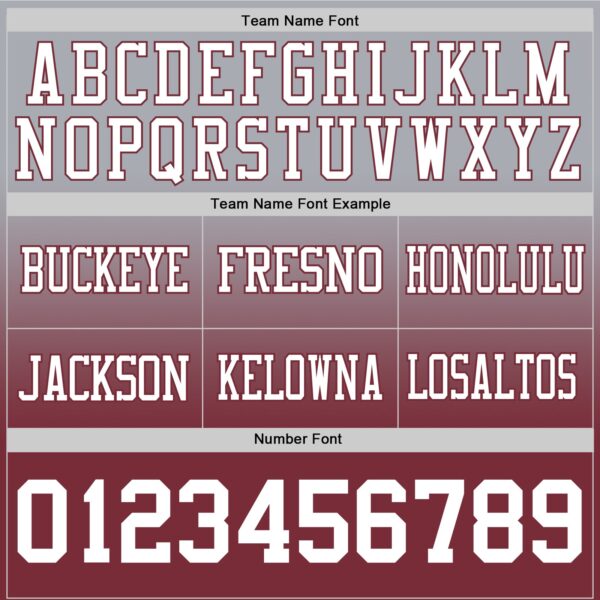 Custom Gray White-Burgundy Authentic Fade Fashion Football Jersey