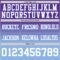Custom Purple White-Light Blue Authentic Fade Fashion Football Jersey