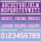 FadeFashion1572-2 Custom Purple White Light Blue-Pink Authentic Fade Fashion Football Jersey