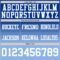 Custom Royal White-Light Blue Authentic Fade Fashion Football Jersey