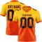 FadeFashion1590 Custom Yellow Black-Orange Authentic Fade Fashion Football Jersey