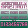 Custom White Pink-Kelly Green Authentic Fade Fashion Football Jersey