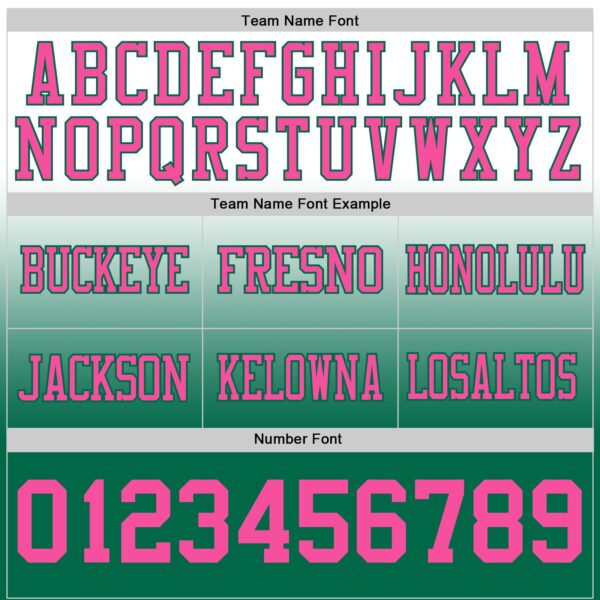 Custom White Pink-Kelly Green Authentic Fade Fashion Football Jersey