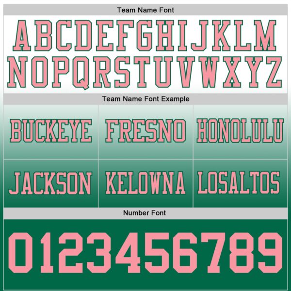 Custom White Medium Pink-Kelly Green Authentic Fade Fashion Football Jersey