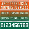 Custom Orange White-Kelly Green Authentic Fade Fashion Football Jersey