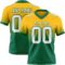 FadeFashion1601 Custom Gold White-Kelly Green Authentic Fade Fashion Football Jersey