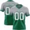 FadeFashion1604 Custom Gray White-Kelly Green Authentic Fade Fashion Football Jersey