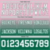 Custom Light Pink White-Kelly Green Authentic Fade Fashion Football Jersey