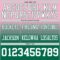 Custom Light Pink White-Kelly Green Authentic Fade Fashion Football Jersey