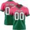 FadeFashion1608 Custom Neon Pink White-Kelly Green Authentic Fade Fashion Football Jersey