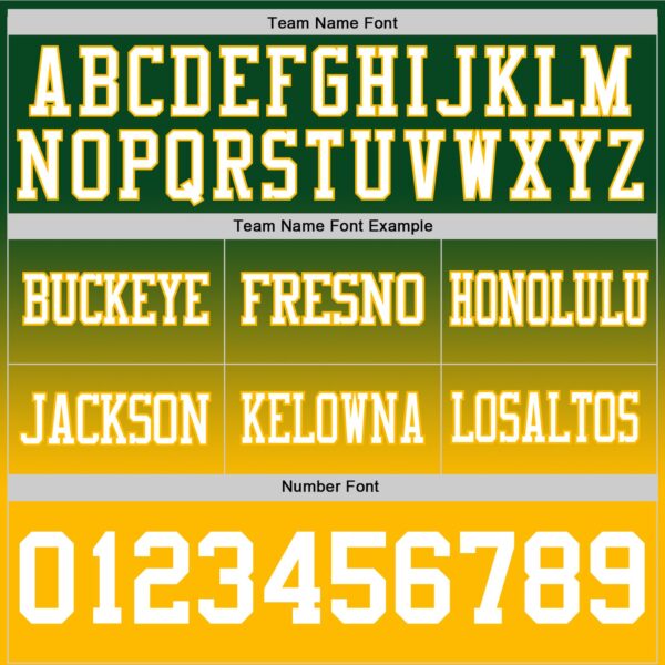 Custom Green White-Gold Authentic Fade Fashion Football Jersey
