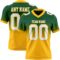 FadeFashion1615 Custom Green White-Gold Authentic Fade Fashion Football Jersey